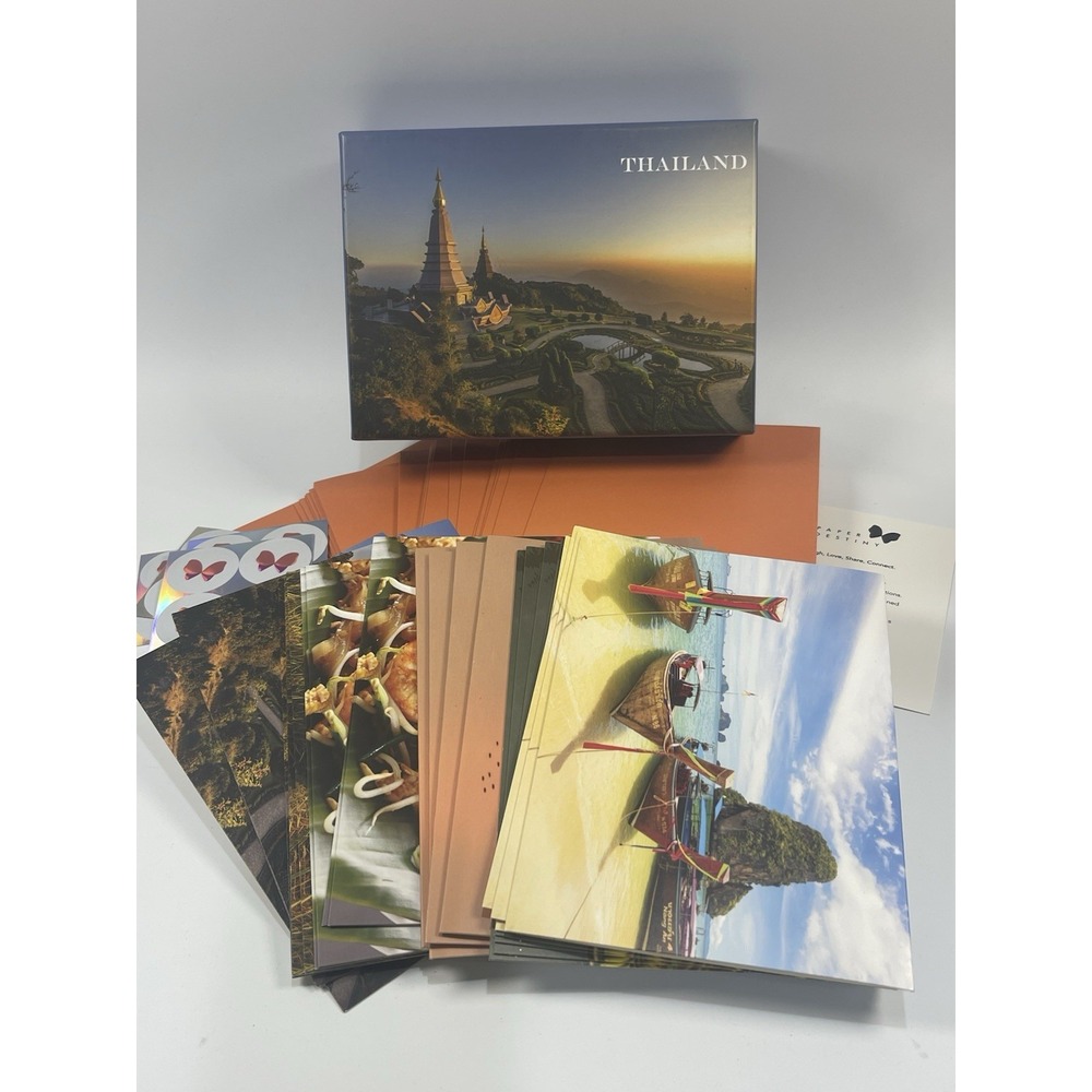 Thailand Postcards Notecards Letters Travel Cards Lot Of 24 Recipe On Each Card